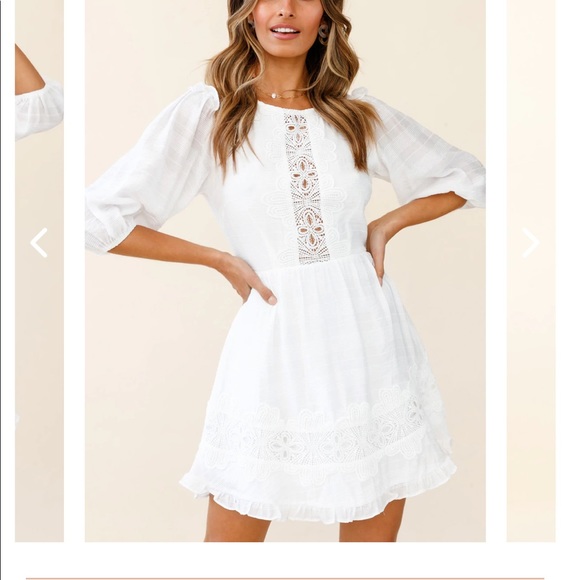 Selfie Leslie Dresses & Skirts - Selfie Leslie White Dress Size Medium